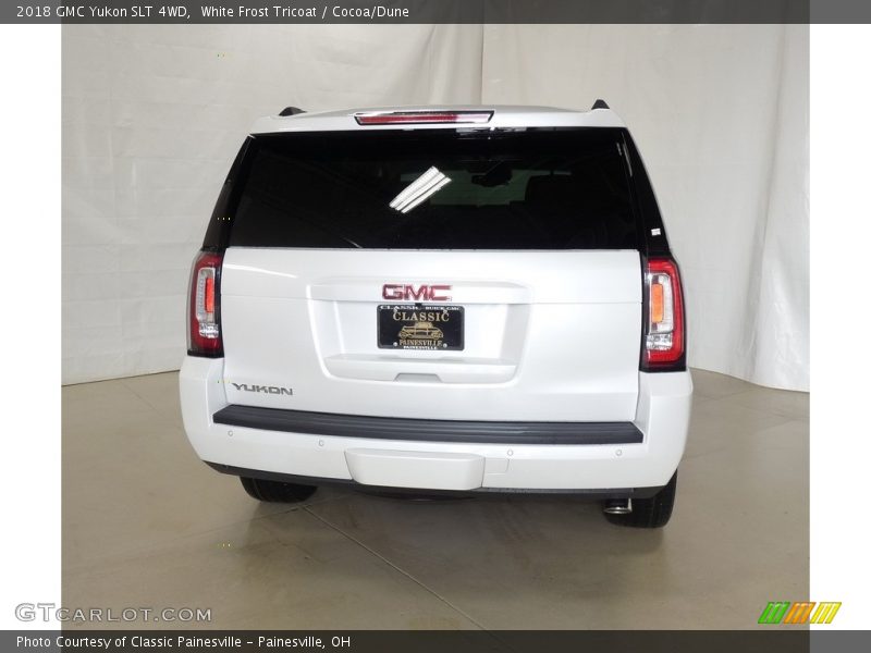 White Frost Tricoat / Cocoa/Dune 2018 GMC Yukon SLT 4WD