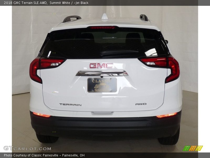 Summit White / ­Jet Black 2018 GMC Terrain SLE AWD