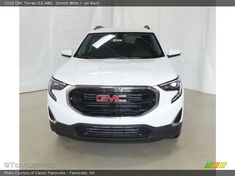 Summit White / ­Jet Black 2018 GMC Terrain SLE AWD