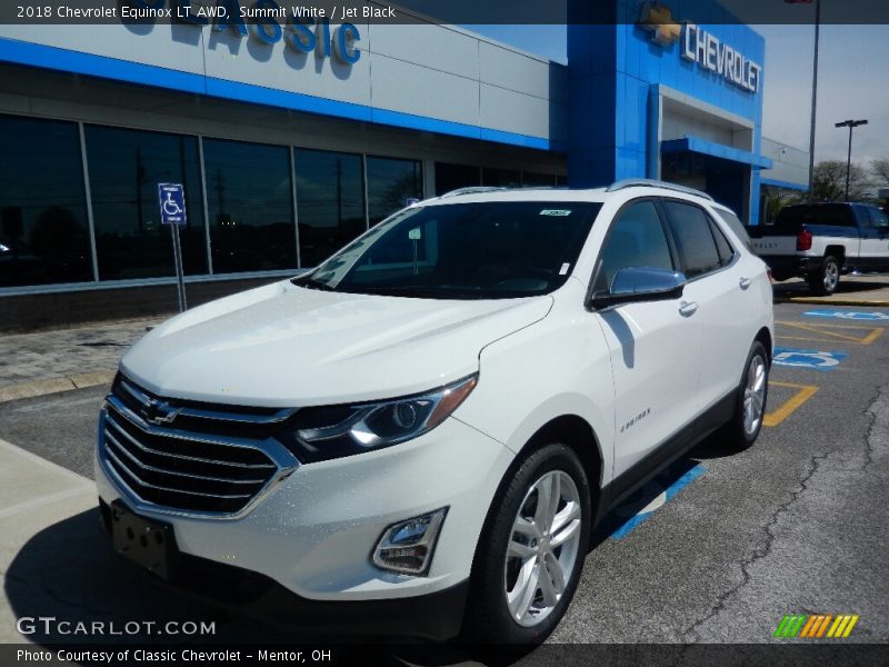 Summit White / Jet Black 2018 Chevrolet Equinox LT AWD