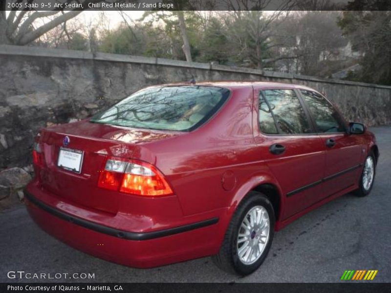 Chili Red Metallic / Sand Beige 2005 Saab 9-5 Arc Sedan