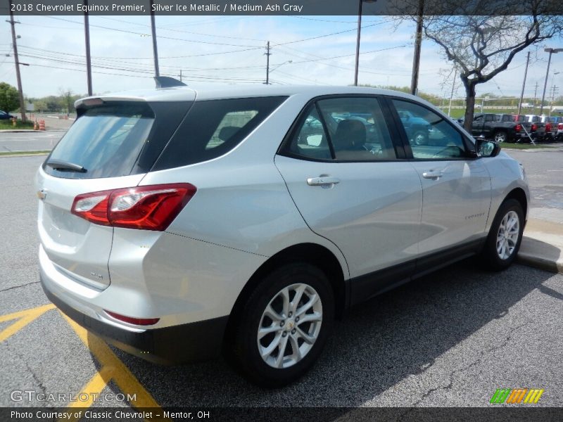 Silver Ice Metallic / Medium Ash Gray 2018 Chevrolet Equinox Premier