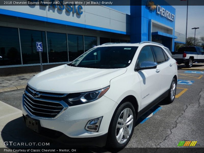Summit White / Jet Black/­Brandy 2018 Chevrolet Equinox Premier AWD