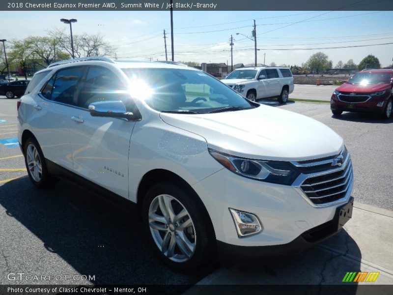 Summit White / Jet Black/­Brandy 2018 Chevrolet Equinox Premier AWD