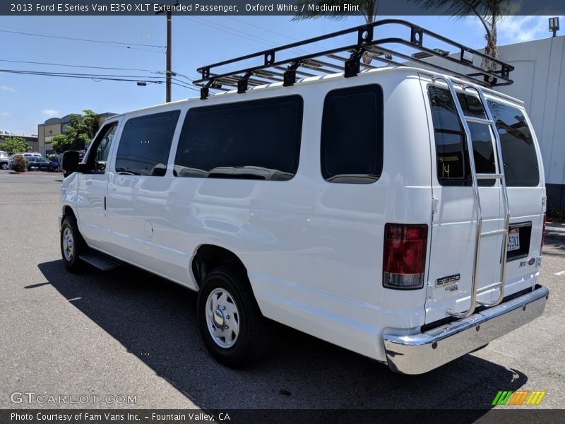 Oxford White / Medium Flint 2013 Ford E Series Van E350 XLT Extended Passenger
