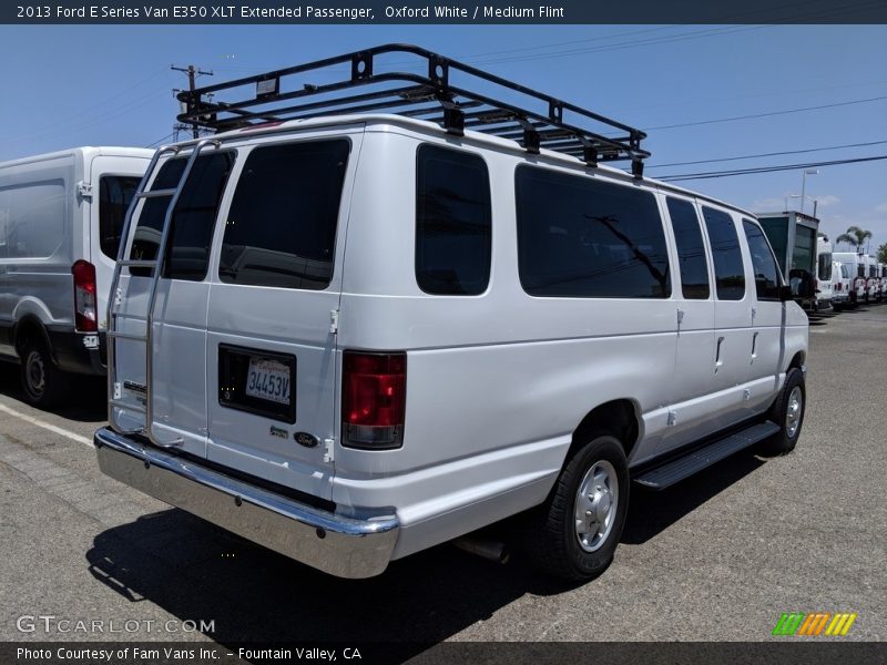 Oxford White / Medium Flint 2013 Ford E Series Van E350 XLT Extended Passenger