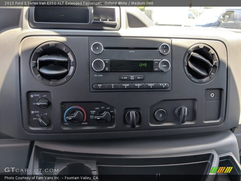 Oxford White / Medium Flint 2013 Ford E Series Van E350 XLT Extended Passenger