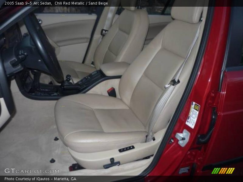 Chili Red Metallic / Sand Beige 2005 Saab 9-5 Arc Sedan