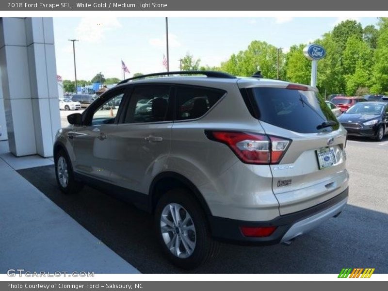 White Gold / Medium Light Stone 2018 Ford Escape SEL