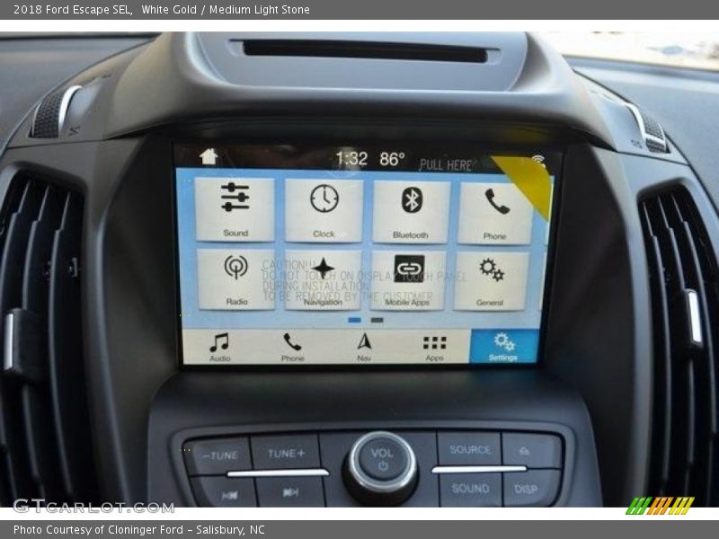 White Gold / Medium Light Stone 2018 Ford Escape SEL