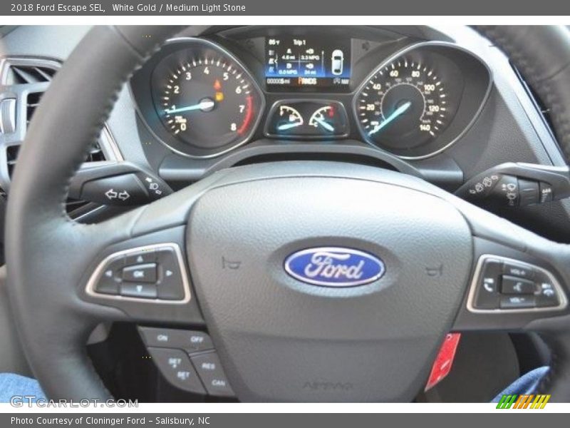 White Gold / Medium Light Stone 2018 Ford Escape SEL