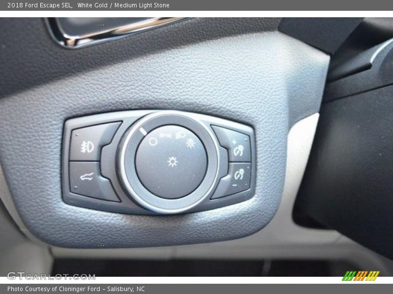 White Gold / Medium Light Stone 2018 Ford Escape SEL