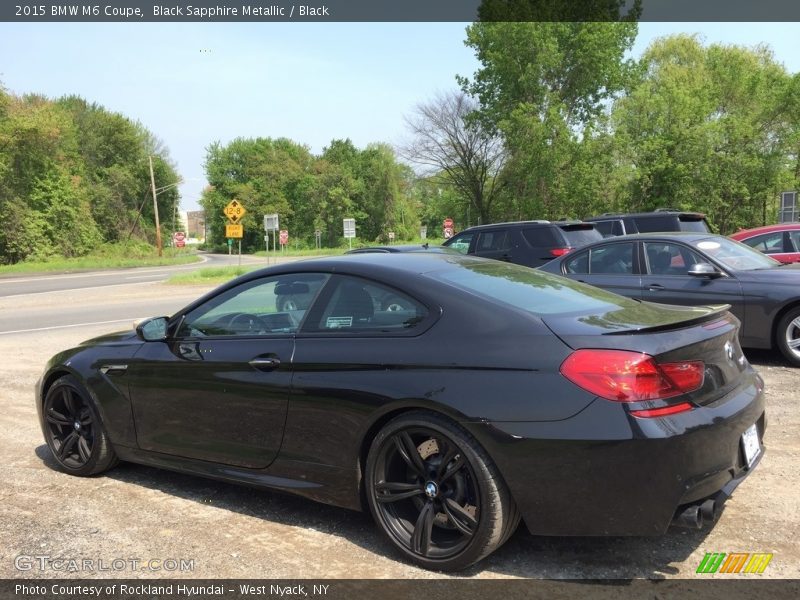 Black Sapphire Metallic / Black 2015 BMW M6 Coupe