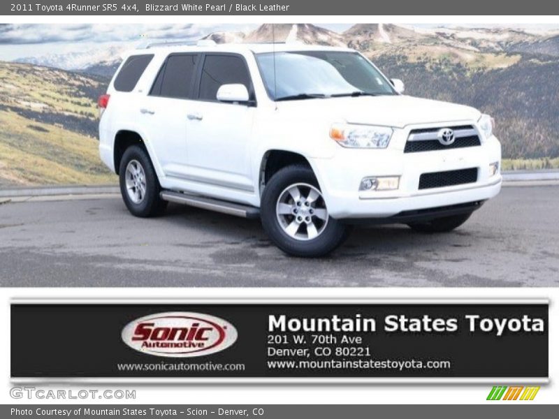 Blizzard White Pearl / Black Leather 2011 Toyota 4Runner SR5 4x4