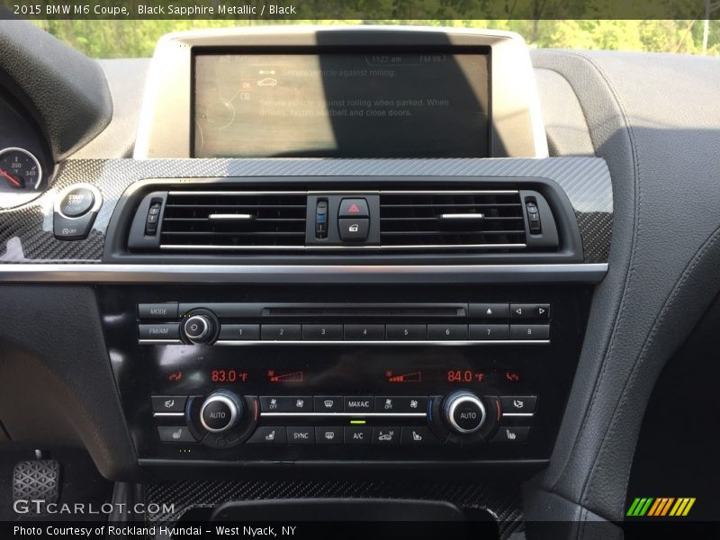 Black Sapphire Metallic / Black 2015 BMW M6 Coupe