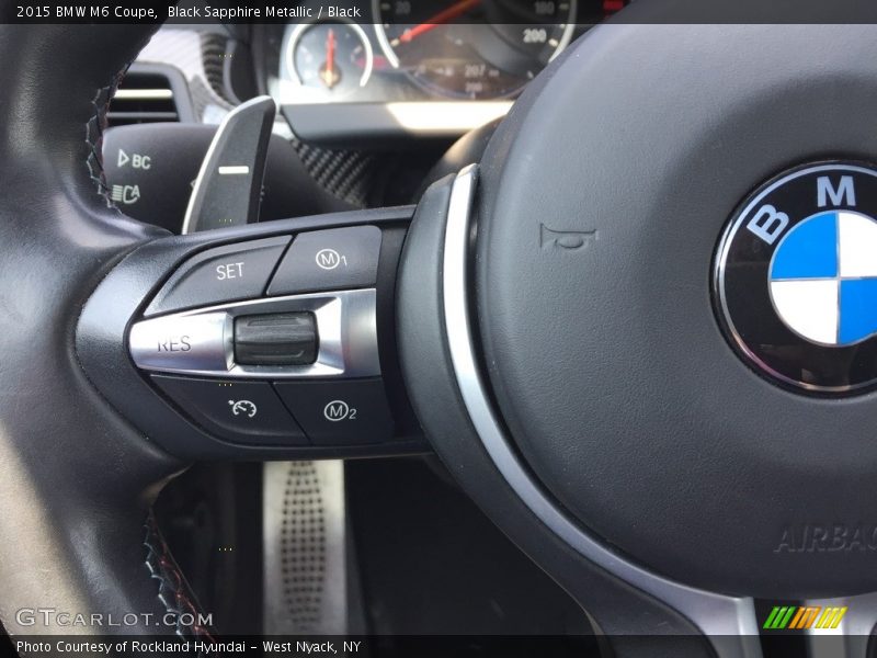 Black Sapphire Metallic / Black 2015 BMW M6 Coupe