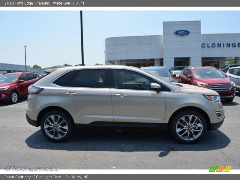 White Gold / Dune 2018 Ford Edge Titanium