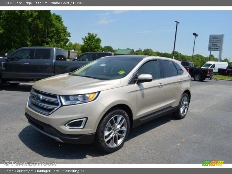 White Gold / Dune 2018 Ford Edge Titanium