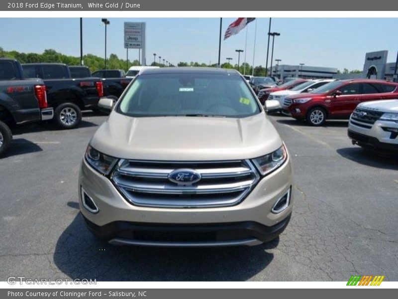 White Gold / Dune 2018 Ford Edge Titanium