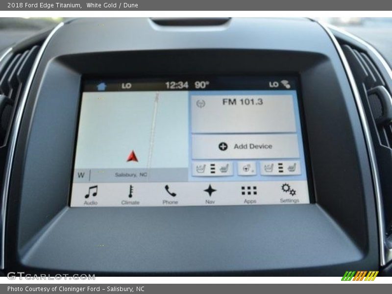 White Gold / Dune 2018 Ford Edge Titanium