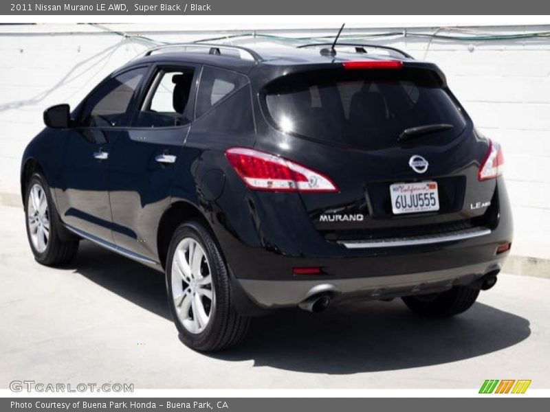 Super Black / Black 2011 Nissan Murano LE AWD
