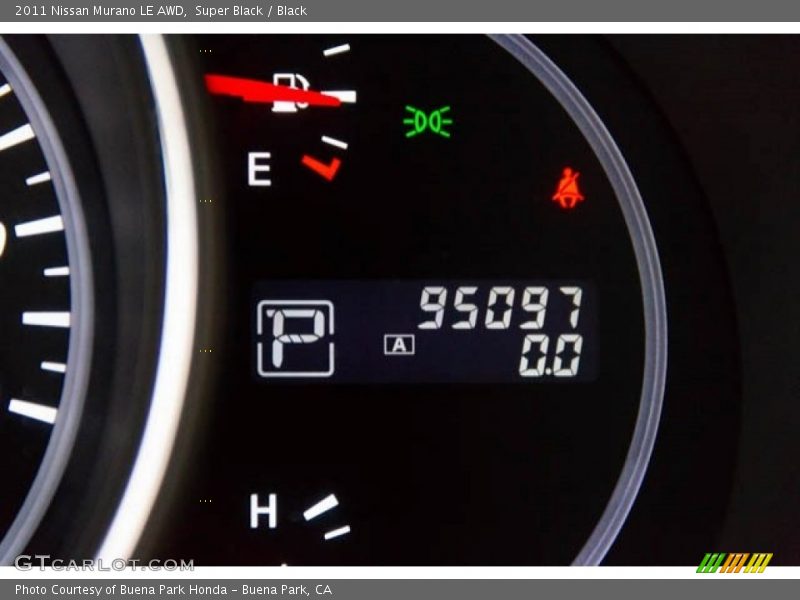 Super Black / Black 2011 Nissan Murano LE AWD