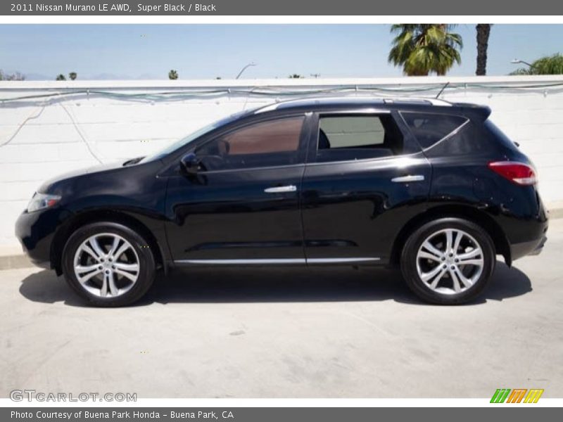 Super Black / Black 2011 Nissan Murano LE AWD