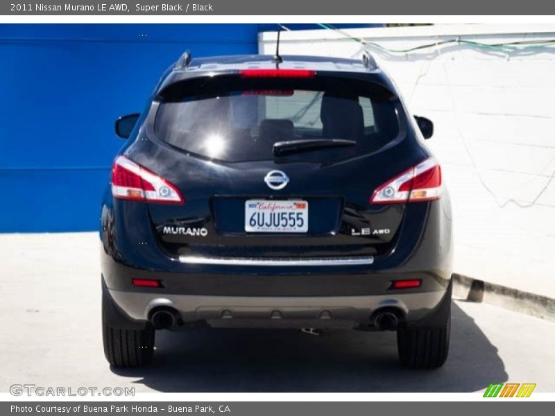 Super Black / Black 2011 Nissan Murano LE AWD
