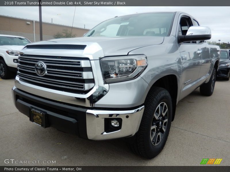 Silver Sky Metallic / Black 2018 Toyota Tundra Limited Double Cab 4x4