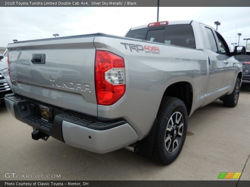 Silver Sky Metallic / Black 2018 Toyota Tundra Limited Double Cab 4x4