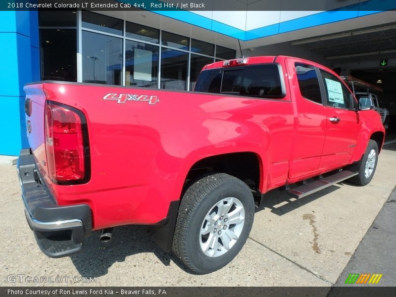 Red Hot / Jet Black 2018 Chevrolet Colorado LT Extended Cab 4x4