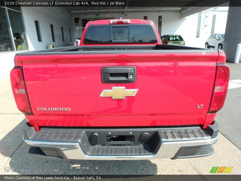 Red Hot / Jet Black 2018 Chevrolet Colorado LT Extended Cab 4x4