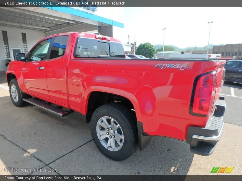 Red Hot / Jet Black 2018 Chevrolet Colorado LT Extended Cab 4x4