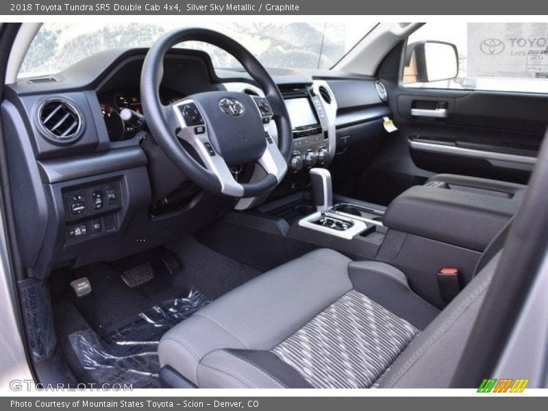 Silver Sky Metallic / Graphite 2018 Toyota Tundra SR5 Double Cab 4x4