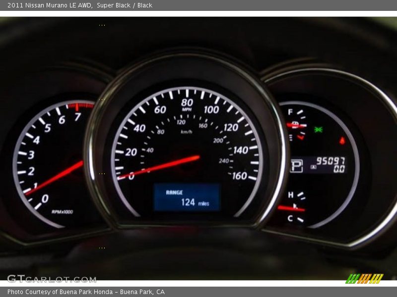 Super Black / Black 2011 Nissan Murano LE AWD