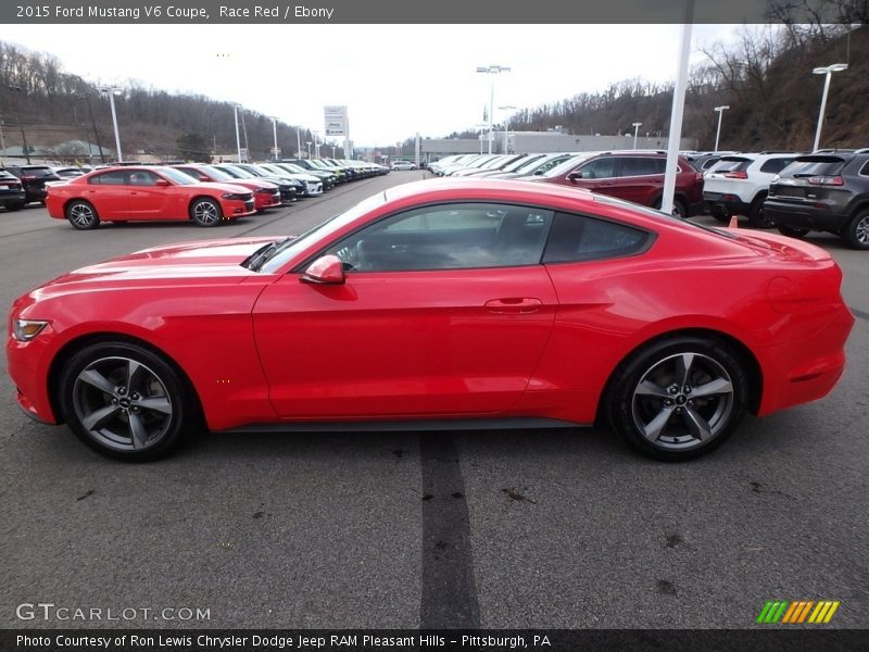 Race Red / Ebony 2015 Ford Mustang V6 Coupe
