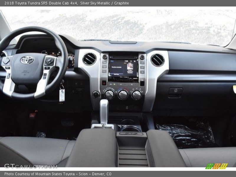 Silver Sky Metallic / Graphite 2018 Toyota Tundra SR5 Double Cab 4x4