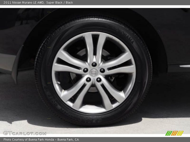 Super Black / Black 2011 Nissan Murano LE AWD