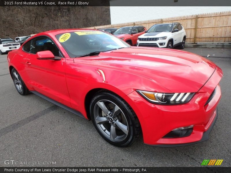 Race Red / Ebony 2015 Ford Mustang V6 Coupe