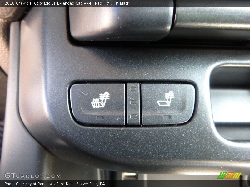 Red Hot / Jet Black 2018 Chevrolet Colorado LT Extended Cab 4x4
