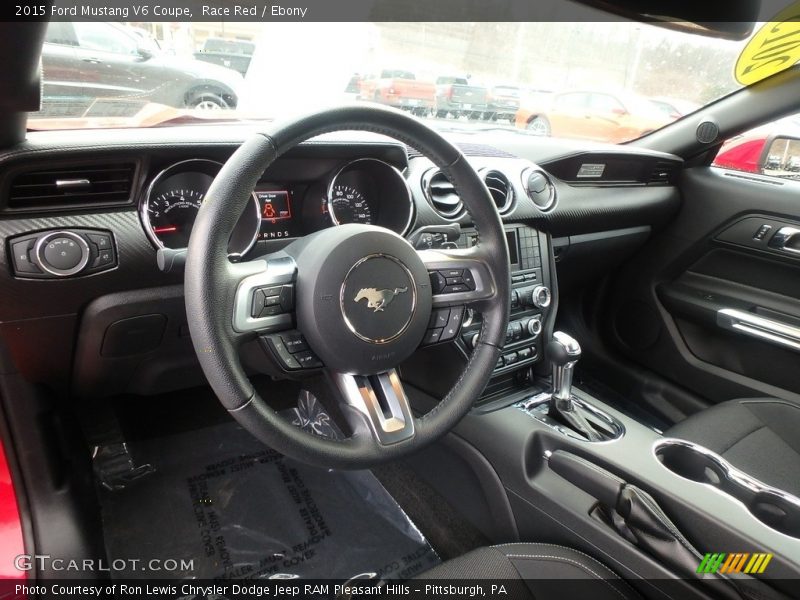 Race Red / Ebony 2015 Ford Mustang V6 Coupe