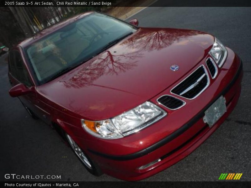 Chili Red Metallic / Sand Beige 2005 Saab 9-5 Arc Sedan