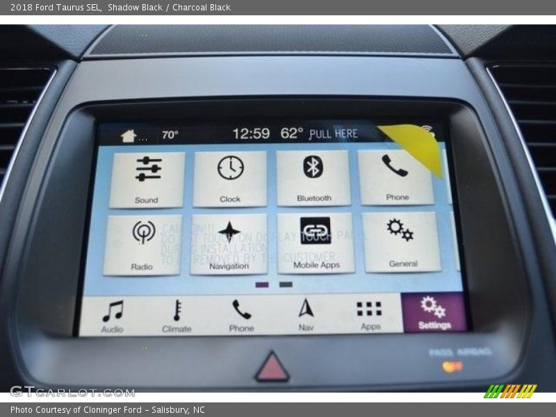 Shadow Black / Charcoal Black 2018 Ford Taurus SEL