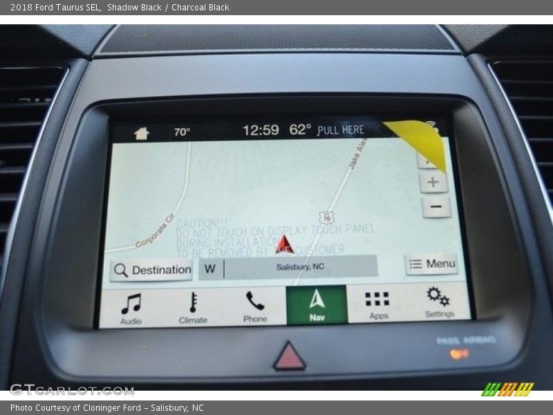 Shadow Black / Charcoal Black 2018 Ford Taurus SEL