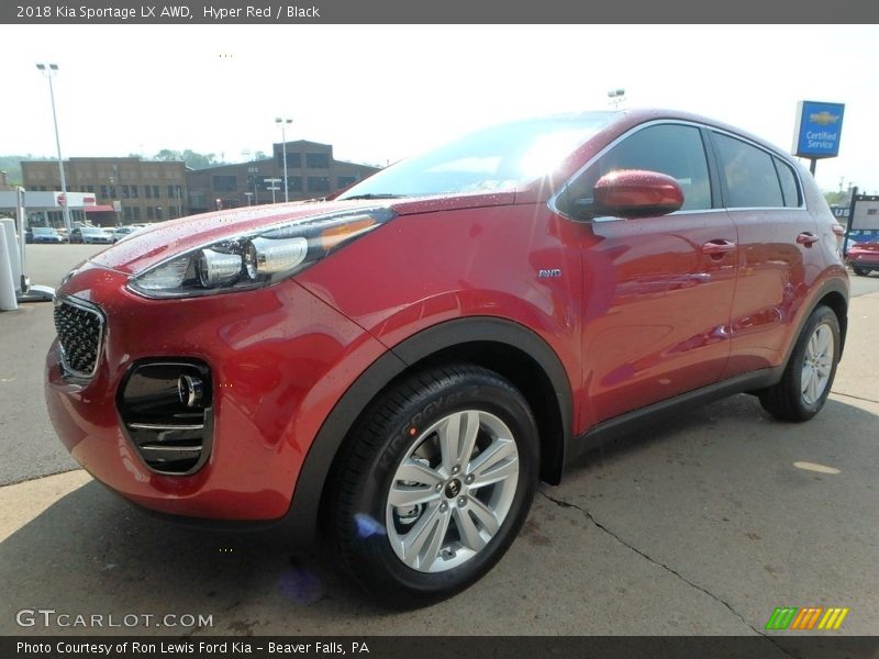 Hyper Red / Black 2018 Kia Sportage LX AWD