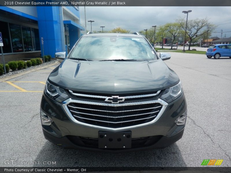 Nightfall Gray Metallic / Jet Black 2018 Chevrolet Equinox Premier AWD