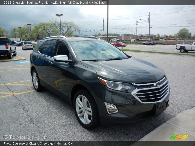 Nightfall Gray Metallic / Jet Black 2018 Chevrolet Equinox Premier AWD