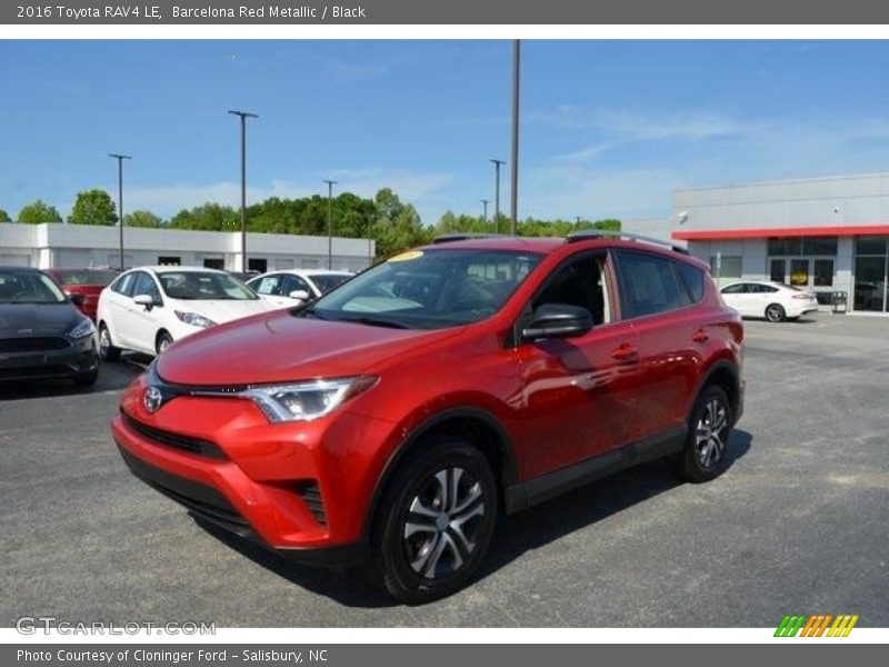 Barcelona Red Metallic / Black 2016 Toyota RAV4 LE