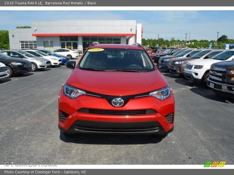 Barcelona Red Metallic / Black 2016 Toyota RAV4 LE