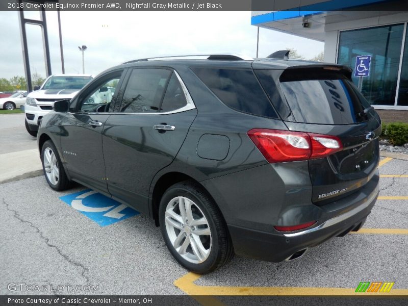 Nightfall Gray Metallic / Jet Black 2018 Chevrolet Equinox Premier AWD
